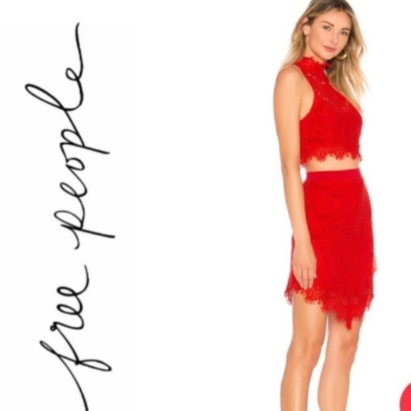 NWT Free People Sabina Lace 2-Piece Dress Set - Picture 5 of 7